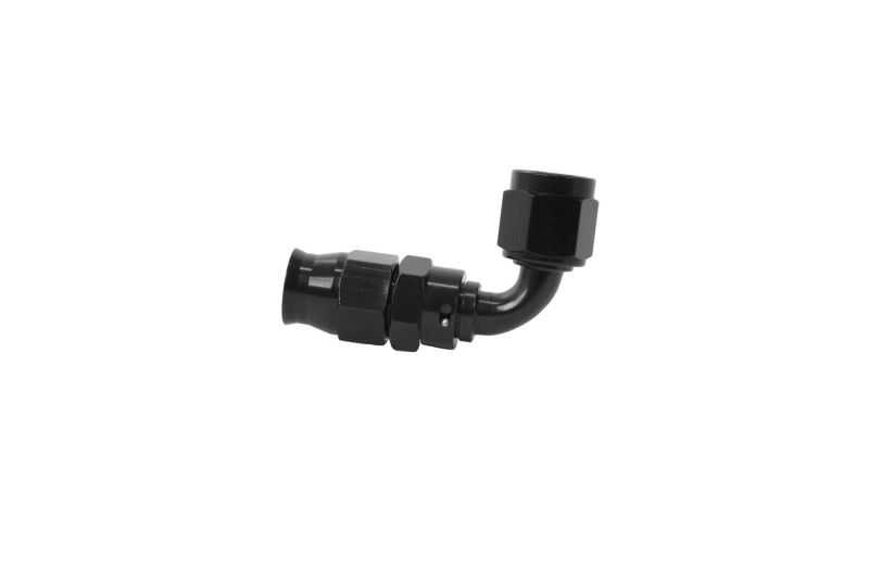 Aeromotive PTFE Hose End - AN-06 - 90 Deg - Black Anodized - Burkken Auto Parts