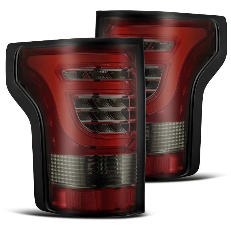 AlphaRex 15-17 Ford F-150 (Excl Models w/Blind Spot Sensor) PRO-Series LED Tail Lights Red Smoke - Burkken Auto Parts
