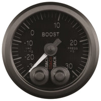 Autometer Stack Instruments 52mm -30INHG To +30PSI Pro Control Boost Pressure Gauge - Black - Burkken Auto Parts