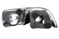 ANZO 1996-2000 Honda Civic Coupe Taillights Black - Burkken Auto Parts