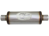 aFe MACH Force-Xp 409 SS Muffler 2-1/2in Center/Center 14in L X 6in Dia - Round Body - Burkken Auto Parts