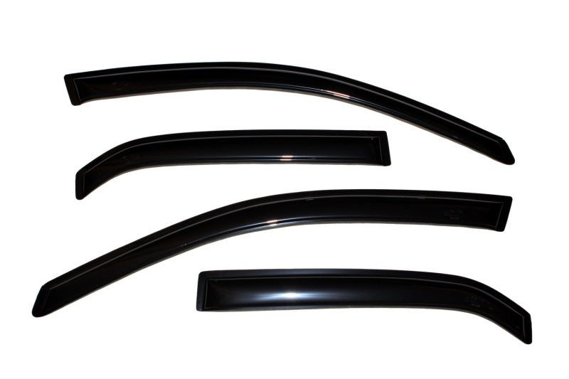 AVS 02-06 Mitsubishi Lancer Ventvisor Outside Mount Window Deflectors 4pc - Smoke - Burkken Auto Parts