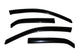 AVS 02-06 Mitsubishi Lancer Ventvisor Outside Mount Window Deflectors 4pc - Smoke - Burkken Auto Parts