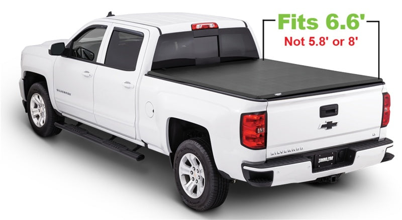 Tonno Pro 14-19 Chevy Silverado 1500 6.6ft Fleetside Tonno Fold Tri-Fold Tonneau Cover - Burkken Auto Parts