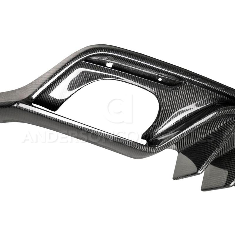Anderson Composites 15-17 Ford Mustang Type-AR Rear Diffuser Quad Tip - Burkken Auto Parts