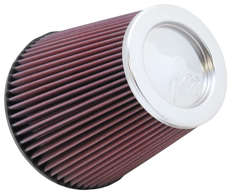K&N Round Tapered Universal Air Filter 6 inch Flange 7 1/2 inch Base 5 inch Top 7 1/2 inch Height - Burkken Auto Parts