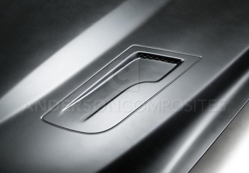 Anderson Composites 15-17 Ford Mustang (Excl. GT350/GT350R) Type-GTH Style Hood Fiberglass - Burkken Auto Parts