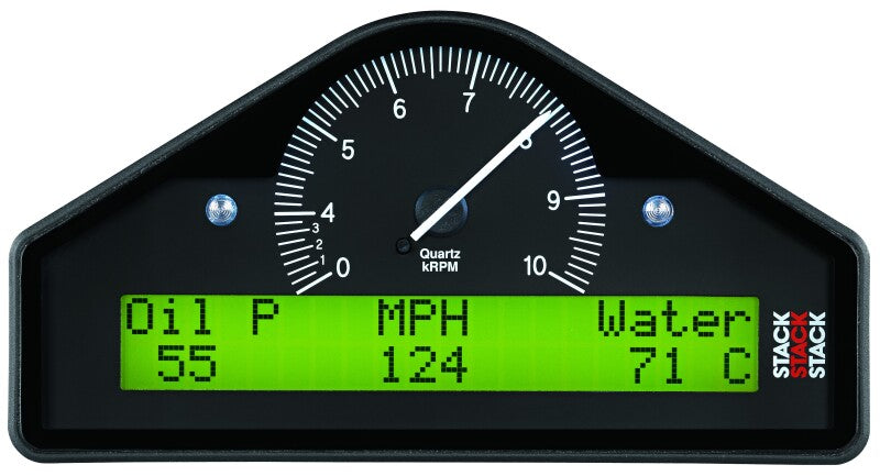 AutoMeter Stack Multi-Function Dash Display Logger (MFD) 0-8K RPM - Black - Burkken Auto Parts