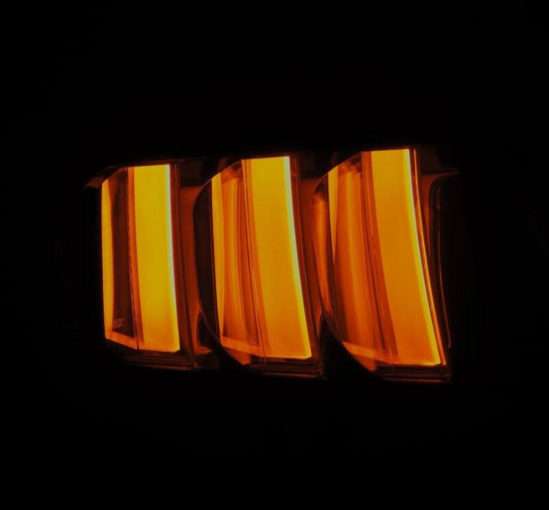 AlphaRex 15-23 Ford Mustang NOVA-Series Prismatic LED Tail Lights Black-Clear - Burkken Auto Parts