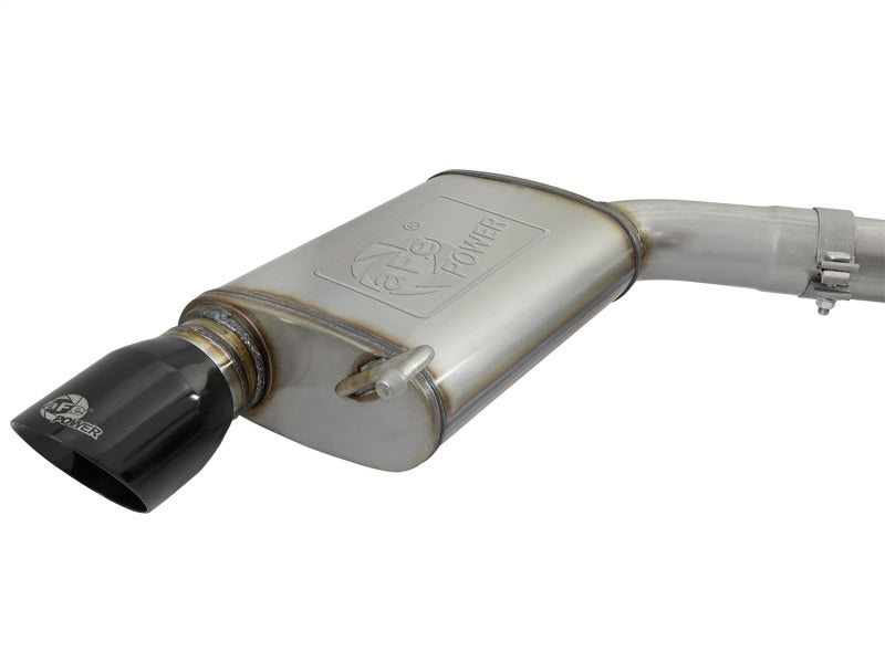 aFe MACHForce XP 3in 304 SS Loud Tone Cat-Back w/ Black Tips 15-17 Ford Mustang V6-3.7L/V8-5.0L - Burkken Auto Parts