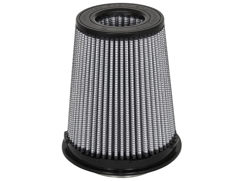 aFe MagnumFLOW Pro DRY S Replacement Air Filter 4in F x 6in B (mt2) x 4-1/2in T (Inv) x 7-1/2in H - Burkken Auto Parts