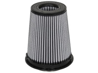 aFe MagnumFLOW Pro DRY S Replacement Air Filter 4in F x 6in B (mt2) x 4-1/2in T (Inv) x 7-1/2in H - Burkken Auto Parts