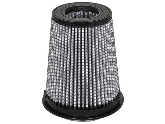 aFe MagnumFLOW Pro DRY S Replacement Air Filter 4in F x 6in B (mt2) x 4-1/2in T (Inv) x 7-1/2in H - Burkken Auto Parts
