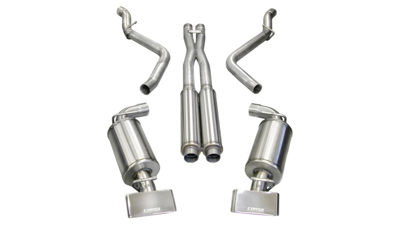 Corsa 2008-2010 Dodge Challenger SRT-8 6.1L V8 Polished Xtreme Cat-Back Exhaust - Burkken Auto Parts