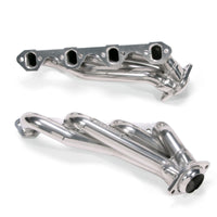 BBK 79-93 Mustang 351 Swap Shorty Unequal Length Exhaust Headers - 1-5/8 Silver Ceramic - Burkken Auto Parts