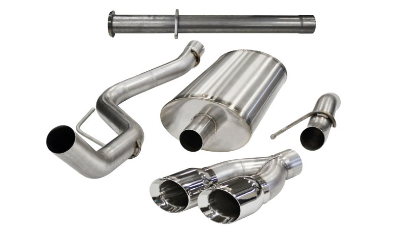 Corsa 2011-2014 Ford F-150 Raptor 6.2L V8 133in Wheelbase Polished Xtreme Cat-Back Exhaust - Burkken Auto Parts