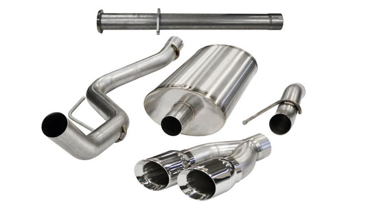 Corsa 2011-2014 Ford F-150 Raptor 6.2L V8 133in Wheelbase Polished Xtreme Cat-Back Exhaust - Burkken Auto Parts
