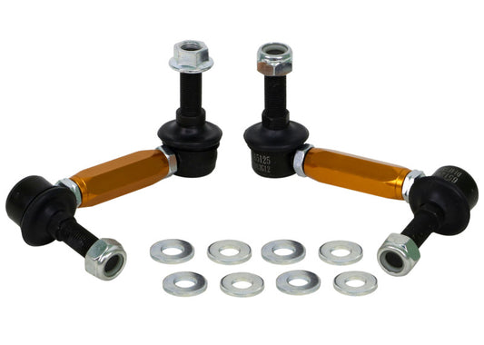 Whiteline Universal Sway Bar Link Assembly Heavy Duty Adjustable Steel Ball 115mm Size