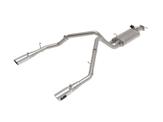 aFe Gemini XV 3in 304 SS Cat-Back Exhaust 19-21 Ram 1500 V8 5.7L Hemi w/ Polish Tips - Burkken Auto Parts