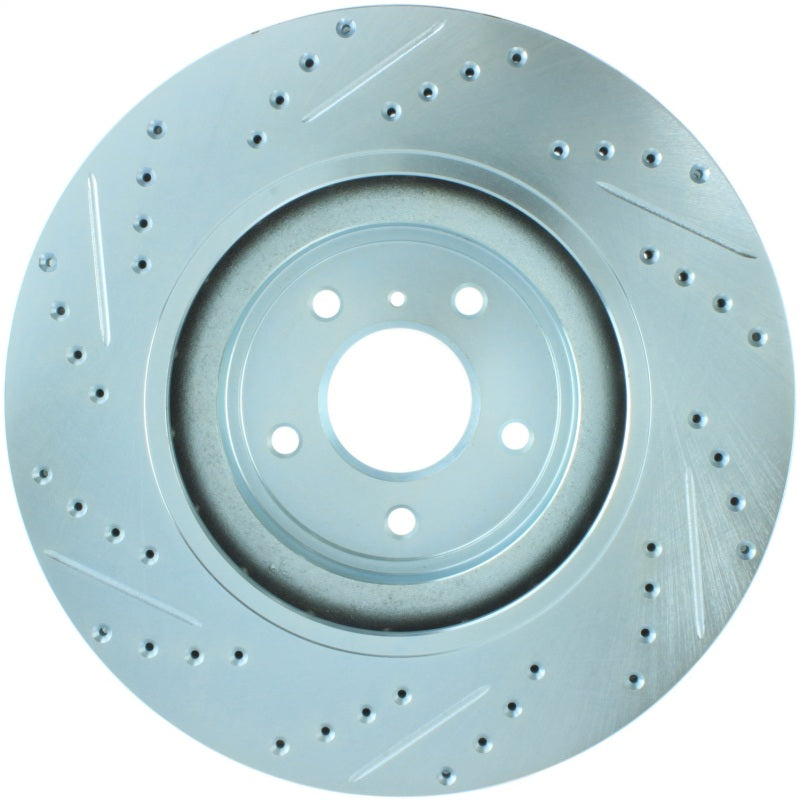 StopTech Select Sport Nissan Slotted and Drilled Front Left Rotor - Burkken Auto Parts