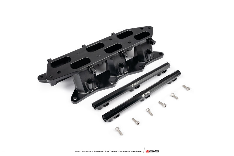 AMS Performance 2023+ Nissan Z Port Injection Lower Manifold - Black - Burkken Auto Parts