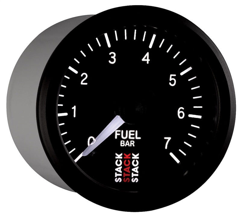 Autometer Stack 52mm 0-7 Bar M10 Male Pro Stepper Motor Fuel Pressure Gauge - Black - Burkken Auto Parts