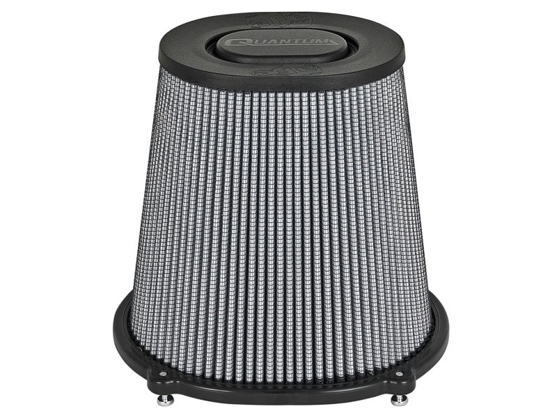 aFe Quantum Pro DRY S Air Filter Flat Top - 5in Flange x 9in Height - Burkken Auto Parts