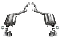 Corsa 2018-2023 Ford Mustang GT Convertible Sport Axle-Back Exhaust w/ 4in Tips - Burkken Auto Parts