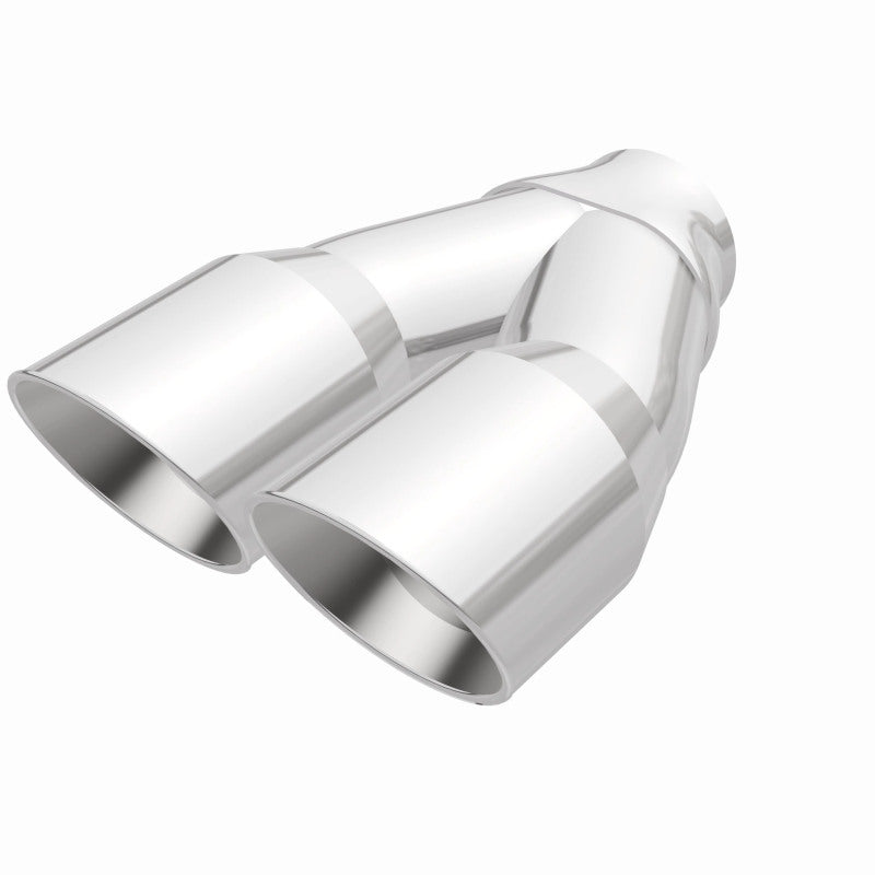 MagnaFlow Double Wall 3in Dual Round Polished Tip 2.25in Inlet - Burkken Auto Parts