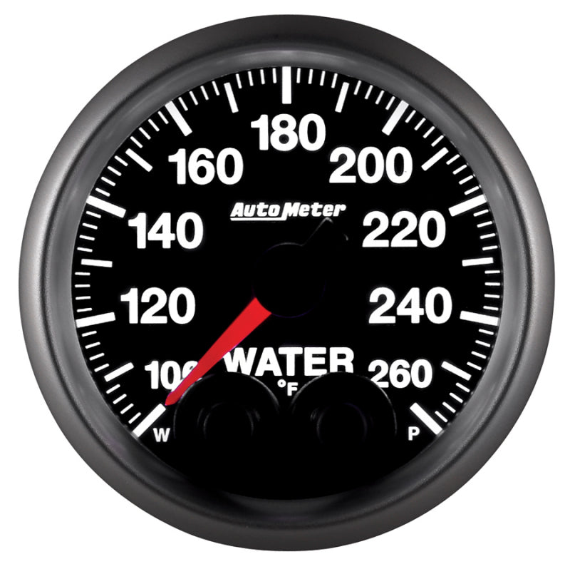 Autometer Elite 52mm 100-260 Degress F Water Temperature Peak and Warn Gauge w/ Electonic Control - Burkken Auto Parts