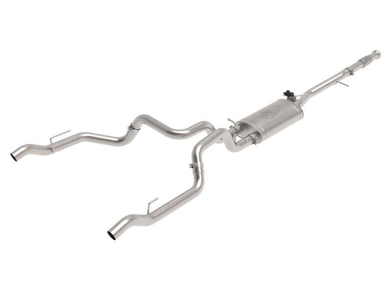 aFe Gemini XV 3in 304 SS Cat-Back Exhaust w/ Cutout 19-21 GM Silverado/Sierra 1500 V8 - Burkken Auto Parts