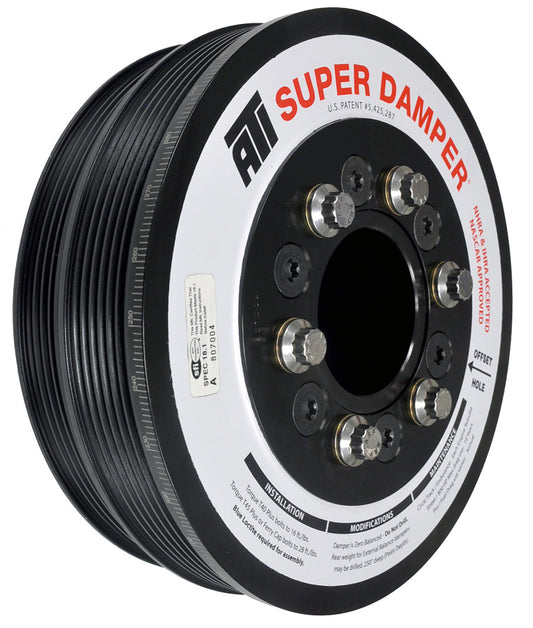 ATI Damper - 7.425in - Steel LW - 6/4 Grv - LS1/LS2 - F & V Body - 6 Bolt - 3 Ring - Burkken Auto Parts