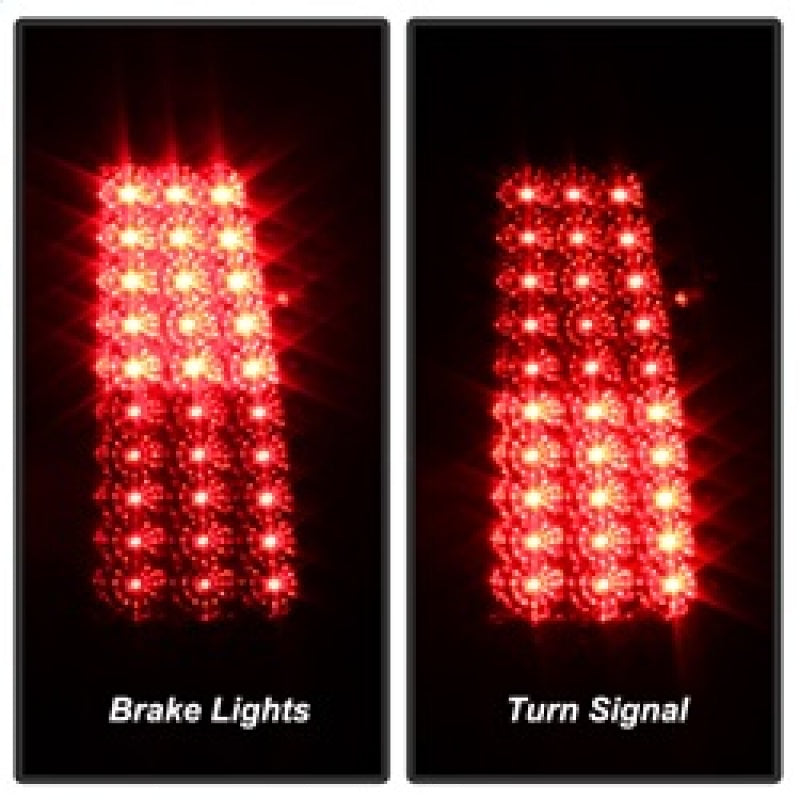 xTune Chevy Silverado 1500/2500/3500 03-06 LED Tail Lights Red Clear ALT-ON-CS03-LED-RC - Burkken Auto Parts