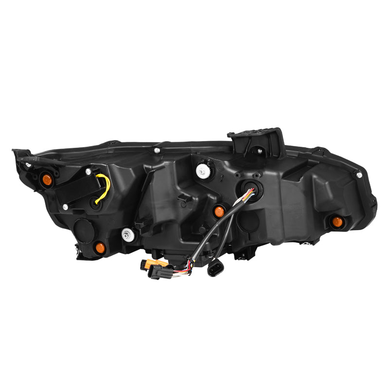 AlphaRex 16-21 Honda Civic NOVA-Series LED Proj Headlights Alpha-Black w/Actv Lgt & Seq.Sig / SB DRL - Burkken Auto Parts
