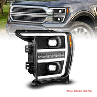 ANZO 21-23 Ford F150 LED Projector Headlight w/Switchback+Sequential - Black (Driver Side Only) - Burkken Auto Parts