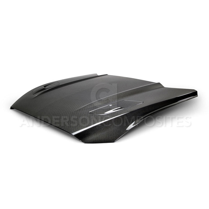 Anderson Composites 2015-2017 Ford Mustang Double Sided Carbon Fiber Type-OE Style Hood - Burkken Auto Parts