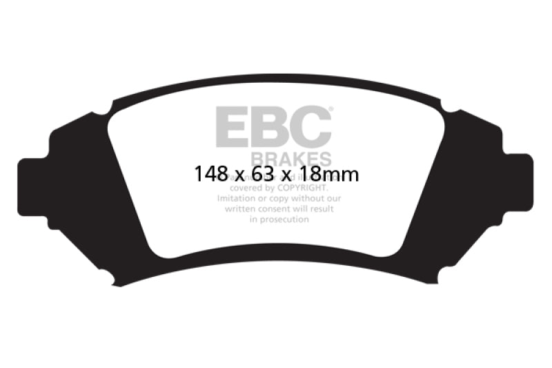 EBC 05 Buick Le Sabre (FWD) 3.8 (16in Wheels) Redstuff Front Brake Pads - Burkken Auto Parts