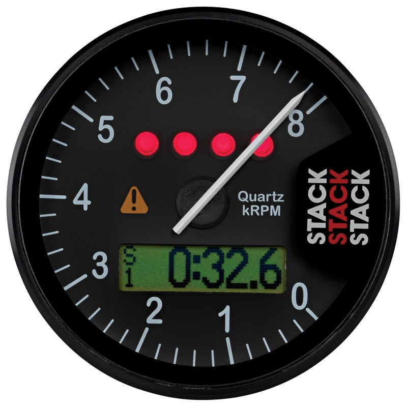 Autometer Stack Display Tachometer 0-8K RPM - Black - Burkken Auto Parts