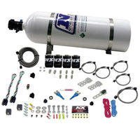 Nitrous Express GM EFI Dual Stage Nitrous Kit (50-150HP x 2) w/15lb Bottle - Burkken Auto Parts