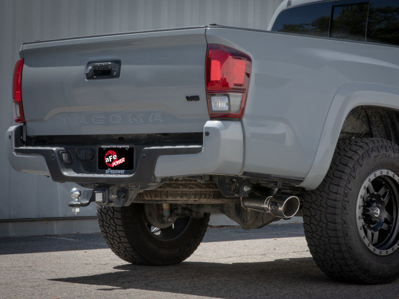 aFe 16-22 Toyota Tacoma Apollo GT Series 2.5in. - 3in. 409 SS Cat-Back Exhaust System w/ Black Tip - Burkken Auto Parts