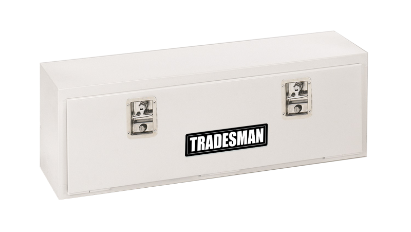 Tradesman Steel Top Mount Truck Tool Box (60in.) - White - Burkken Auto Parts