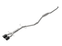 aFe Takeda 2.5in 304SS Cat-Back Exhaust System w/ Black Tips 17-20 Honda Civic Si Sedan I4 1.5L - Burkken Auto Parts