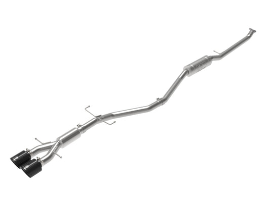 aFe Takeda 2.5in 304SS Cat-Back Exhaust System w/ Black Tips 17-20 Honda Civic Si Sedan I4 1.5L - Burkken Auto Parts