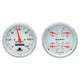 AutoMeter Gauge Kit 2 Pc. Quad & Speedometer 5in. Arctic White - Burkken Auto Parts