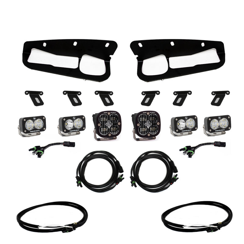 Baja Designs 2021+ Ford Bronco Clear SAE Fog Pocket Kit w/Upfitter - Burkken Auto Parts