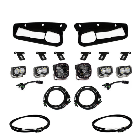 Baja Designs 2021+ Ford Bronco Clear SAE Fog Pocket Kit w/Upfitter - Burkken Auto Parts