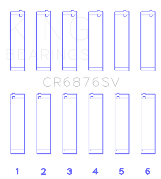 King Engine Bearings Mercedes-Benz OM 642 Connecting Rod Bearing Set