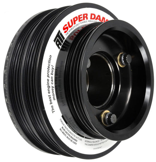 ATI Damper - 5.67in - Alum - (2) 4 Grv - Nissan RB26 - R32 Only - 1Pc - w/Power Steering Pulley - Burkken Auto Parts