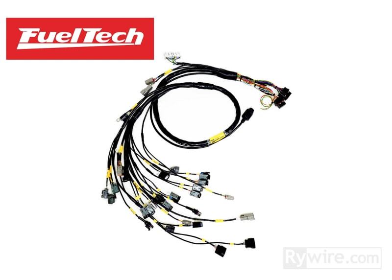 Rywire Honda B-Series w/Fueltech 550+ Eng Harn (4 Inj No EMAP/Boost/ Adapter Req / Drop Ship Only) - Burkken Auto Parts