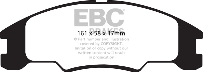 EBC 10-11 Ford Focus 1.6 Greenstuff Front Brake Pads - Burkken Auto Parts